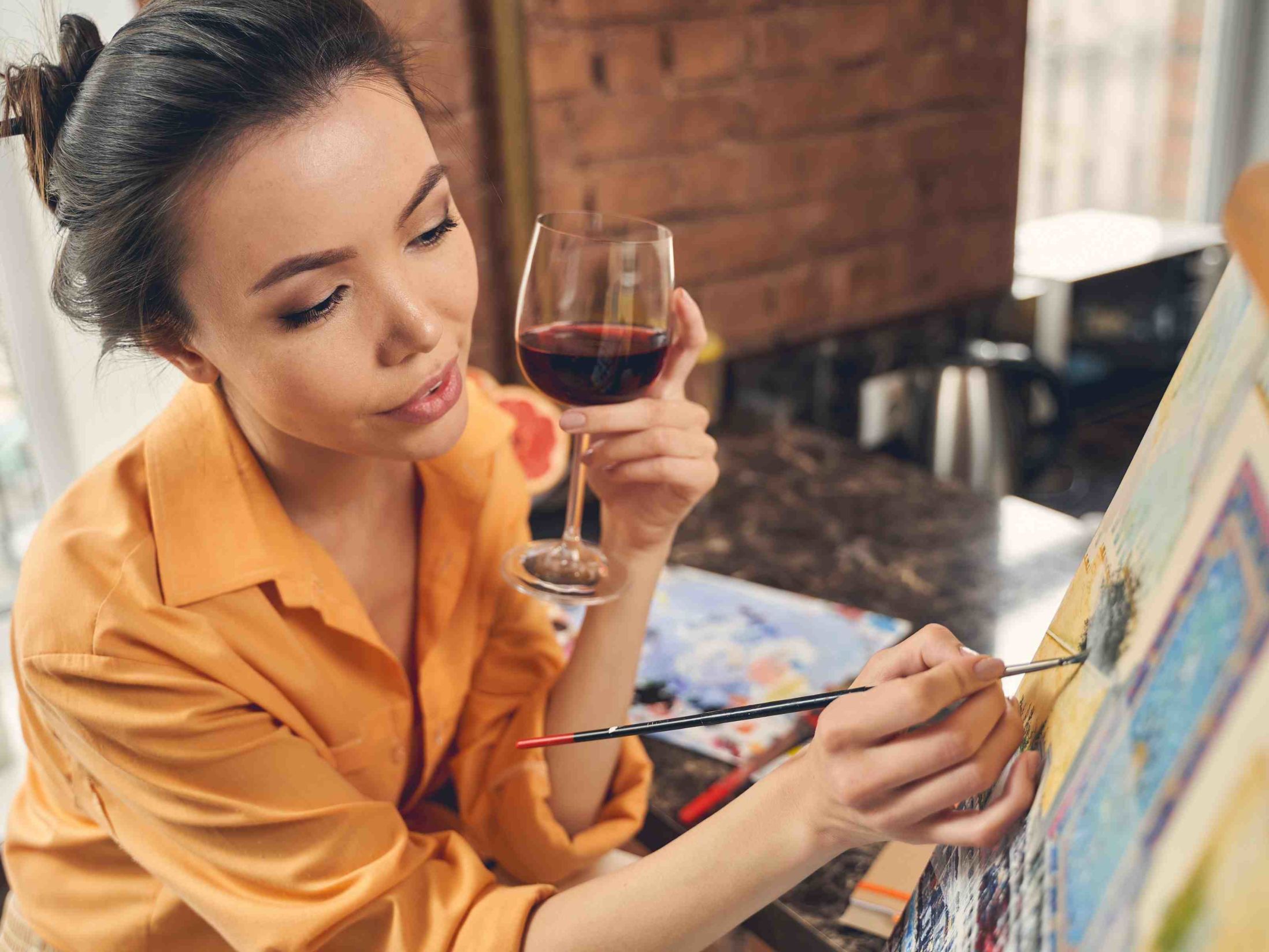 Best Art Classes in Brighton - Paint & Sip Class - ClassBento